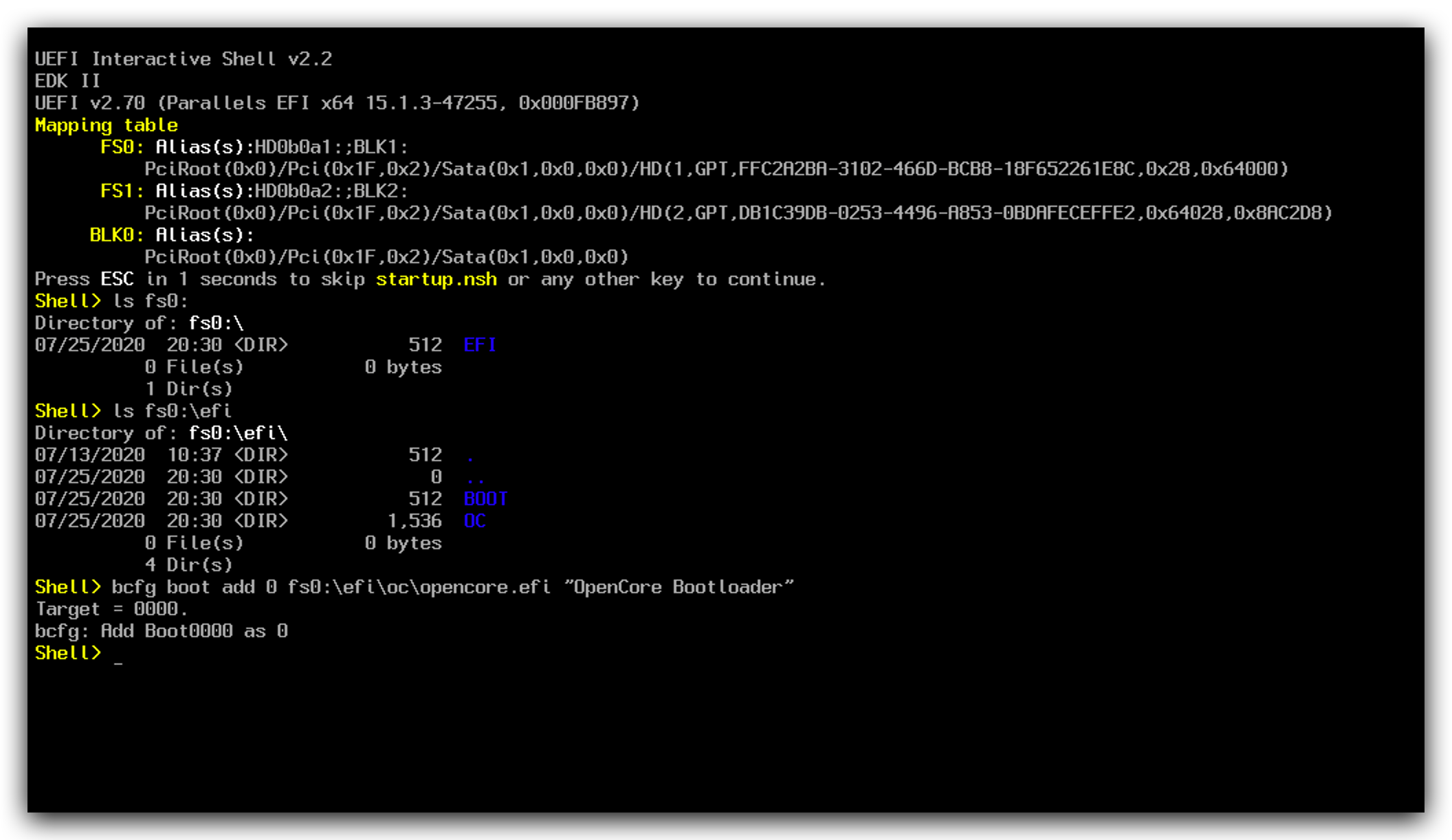UEFI SHELL